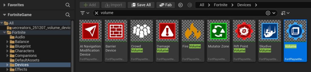 【UEFN】Volume Device (ボリュームの仕掛け)の使い方｜Verseによるエリア判定とイベント制御